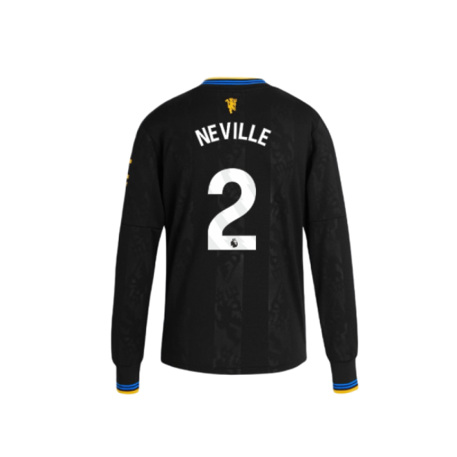 2025-20 Man Utd Third Shirt with Neville 2 L M S Kids