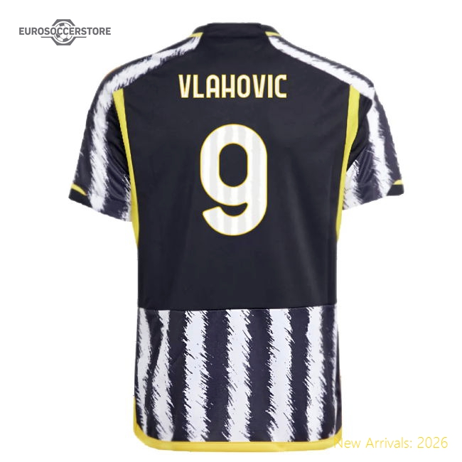 Child-friendly Football Team Kids Vlahovic Jersey 2023-2024 Breathable
