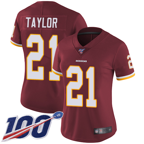 Authentic W R Redskins NFL #21 Sean Taylor Limited Red Jersey