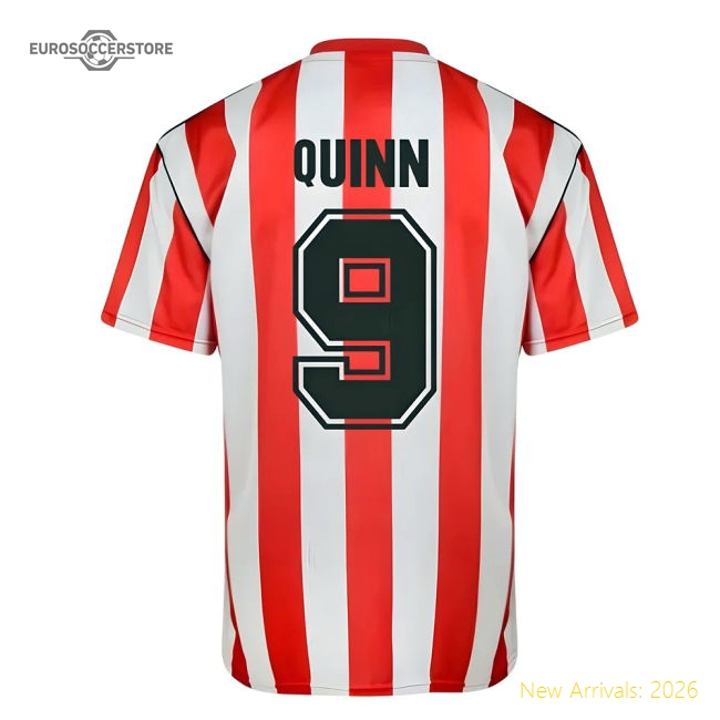 Excellent Score Draw Sunderland 1990 Retro Football Shirt (quinn 9)