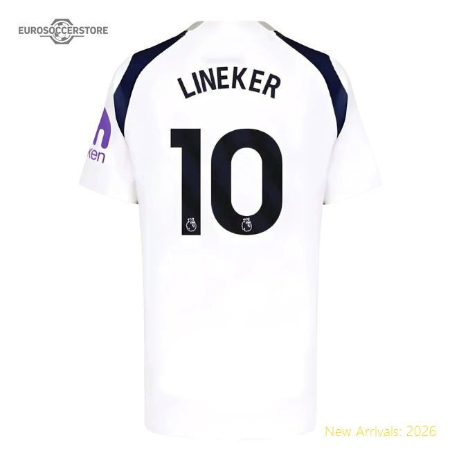 2025-2026 English Football Tottenham Home Top-tier Jersey Lineker