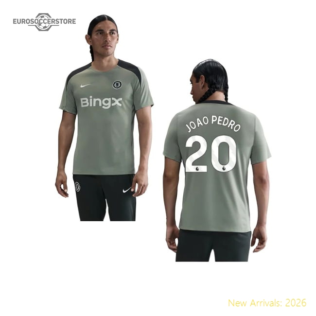2025-2026 Chelsea Strike Training Shirt (Jade Green) (Joao Pedro 20)