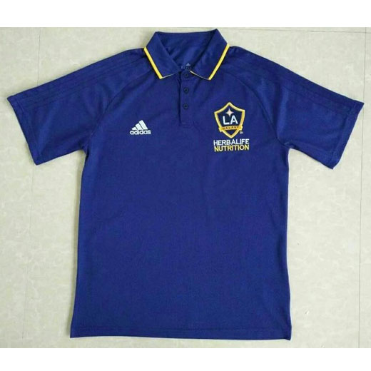 Los Angeles Galaxy 201718 Blue Polo Jersey Shirt - Official Replica