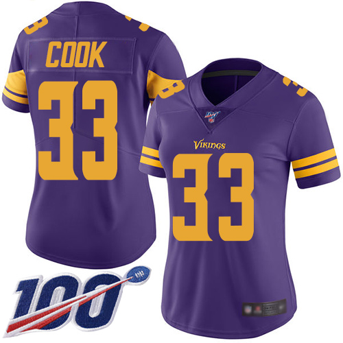 NFL M V Vikings #33 Dalvin Cook Purple Limited Jersey - Authentic Q...