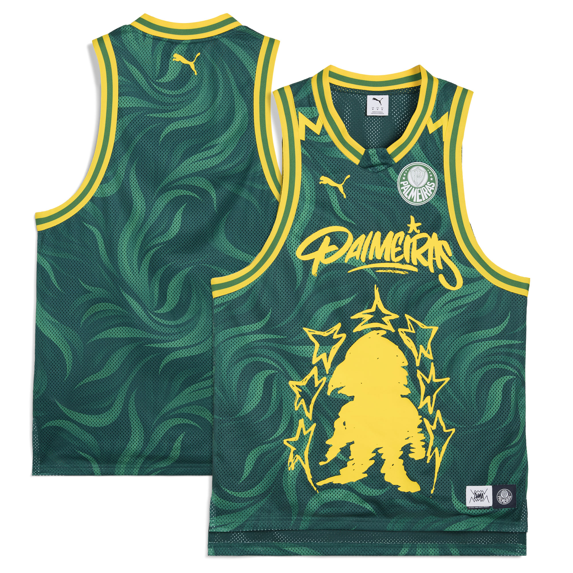[SJH] SE Palmeiras 2025 FIFA Club World Cup dryCELL Basketball Jersey - Green