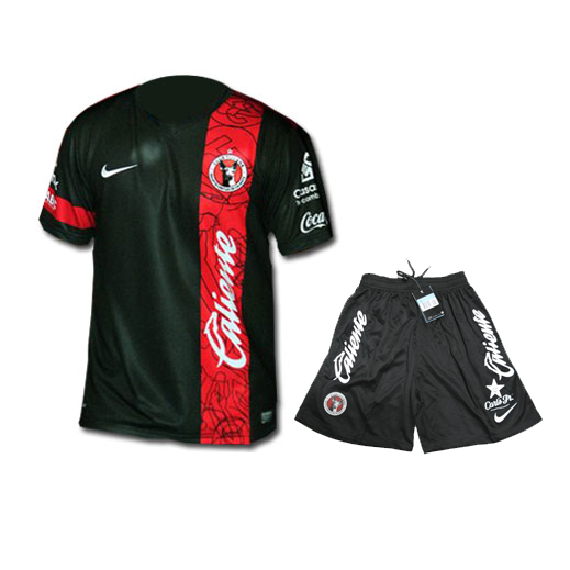 High Performance 13-14 Club Tijuana Away Black Jersey KitShirtShort