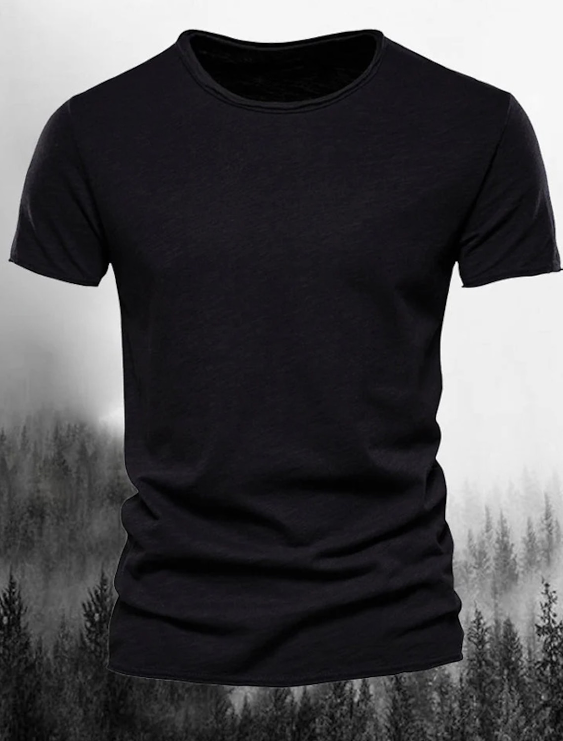 Men's T Shirt Tee Top Short Sleeves Crew Neck Summer Plain Fashion