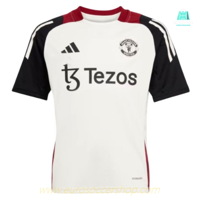 2024-2025 Man Utd Training Jersey (Off White) - Kids