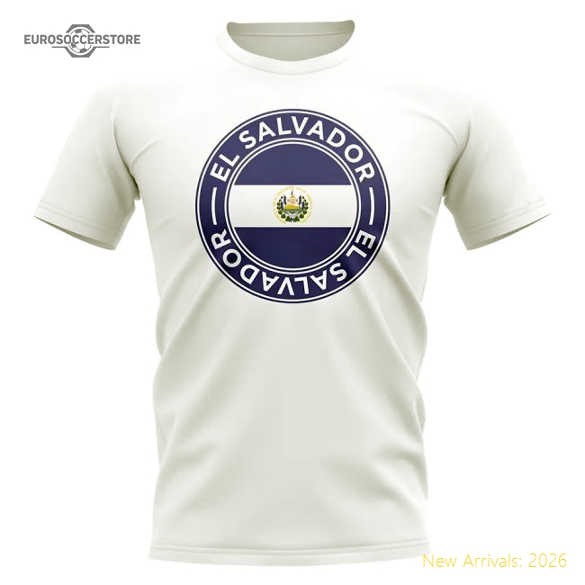 El Salvador Football Badge T-shirt (white) - Reasonable Price