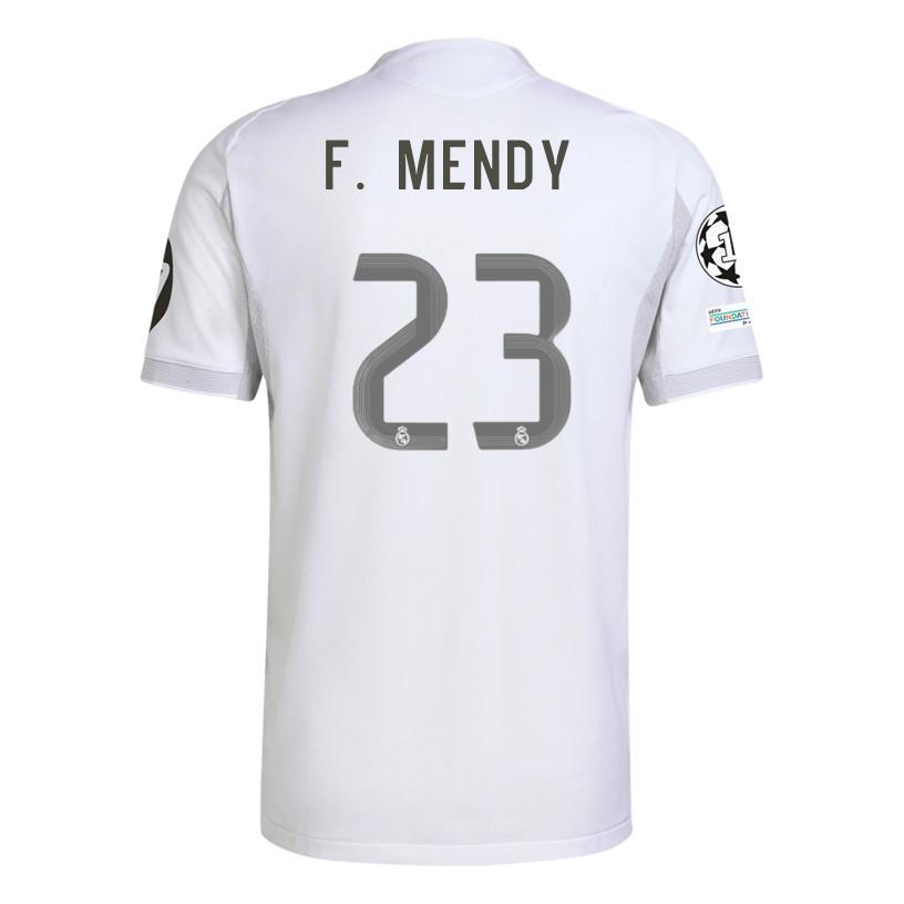 Real Madrid Mendy 2025-2026 UCL Home Jersey – Authentic Shirt