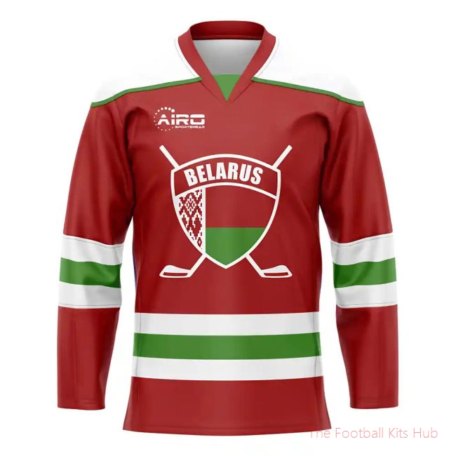 Men Belarus Home Ice Hockey Shirt