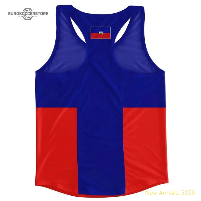 Haiti Flag Running Vest - Official Design - Match Quality