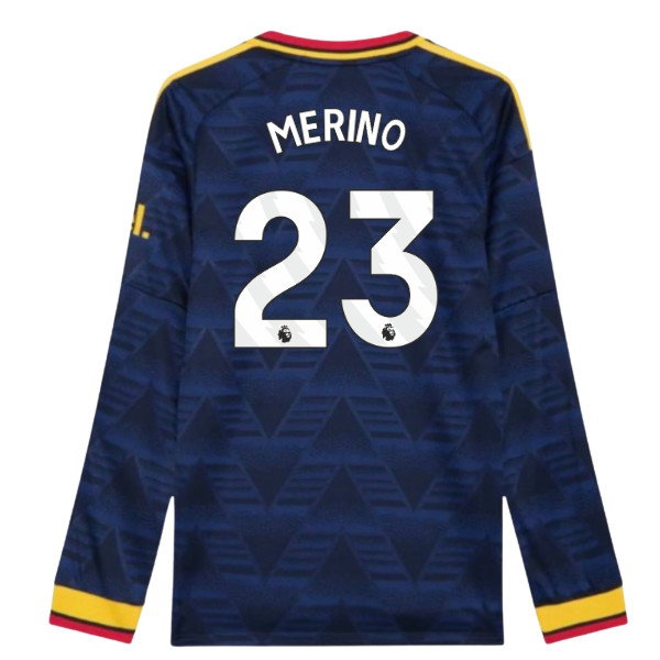 [DDJ] 2026 2027 Arsenal Long Sleeve Shirt Away Authentic Kit (Merino 23)