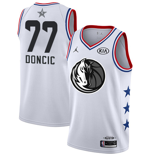 Nike Mavericks White Luka Doncic #77 Jersey - Affordable Game Day Wear