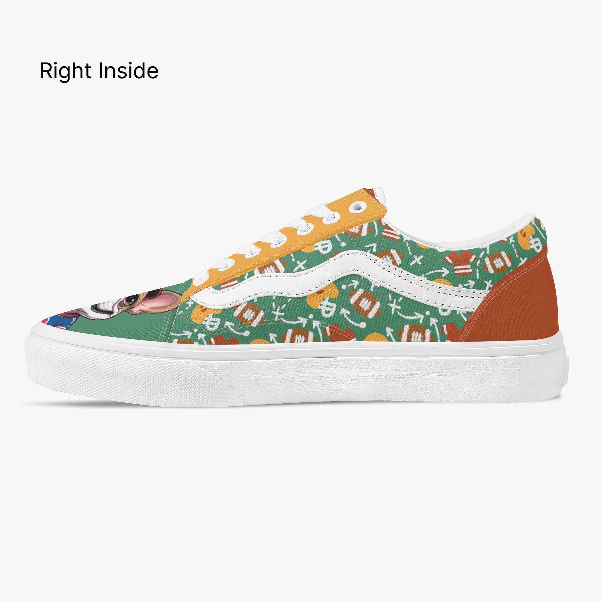 French Bulldog Lover Larry Trendy Low Top Canvas Sneakers Casual Footwear