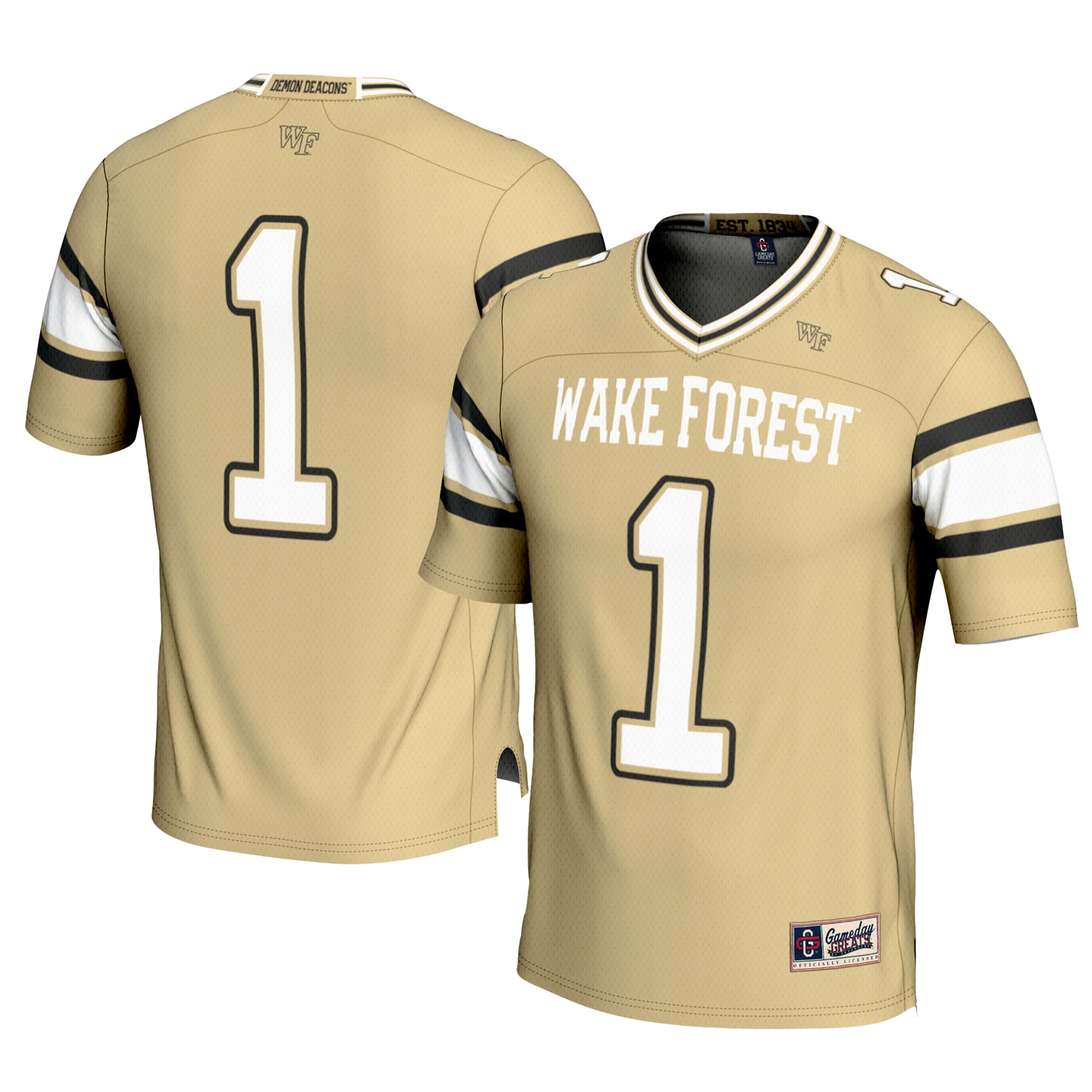 [Youth] Wake Forest Demon Deacons #1 Football Jersey - Gold | Stadium Series 2026/27
