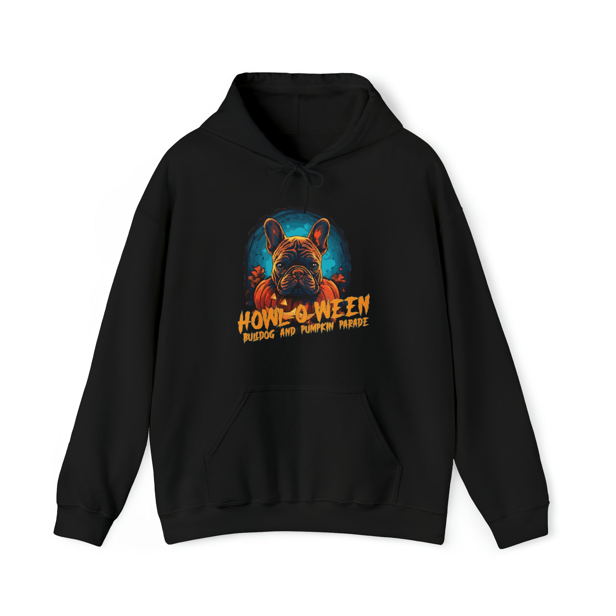 French Bulldog Pumpkin Parade Halloween Unisex Hoodie Frenchie Pet Item