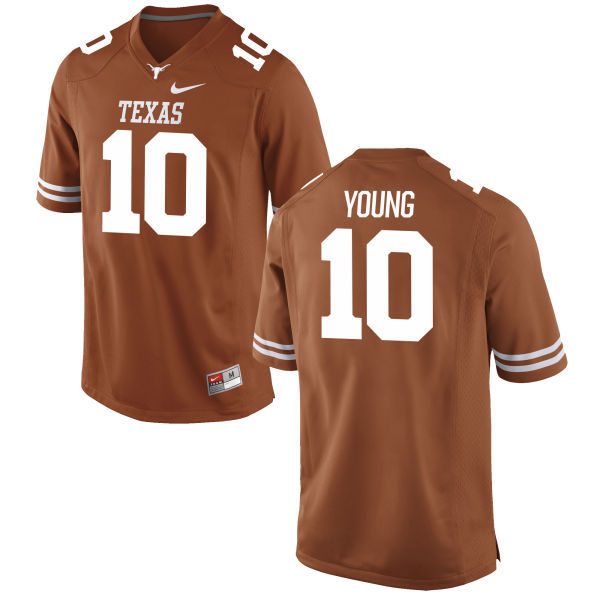 stitched Men's UT Longhorns Vince Young #10 Orange 2024 Football