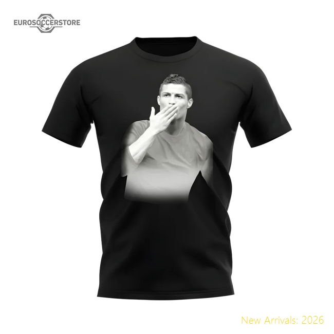 Classic High-Quality Legend T-Shirt Black Cristiano Ronaldo
