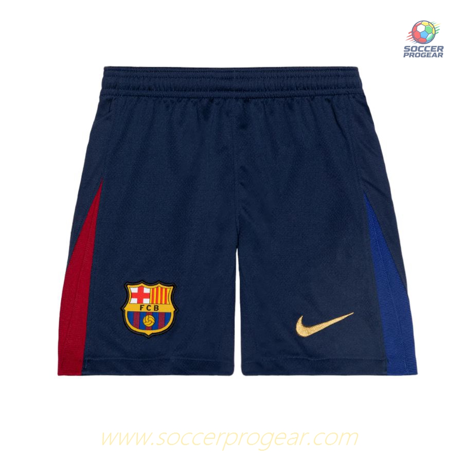 Barca 2024-2025 Season Home Children Jersey Set Soccer Jersey New Sponsor