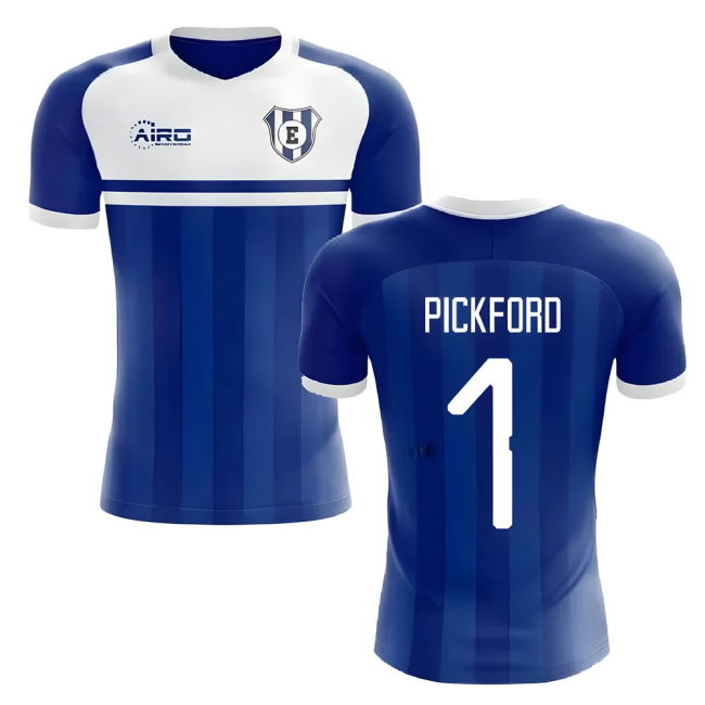 PICKFORD 1 Match Replica Everton Home Fan Jersey (Adults) (1)