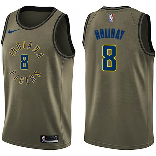 Green Nike Indiana Pacers #8 Pacers Jersey - High-Quality Polyester