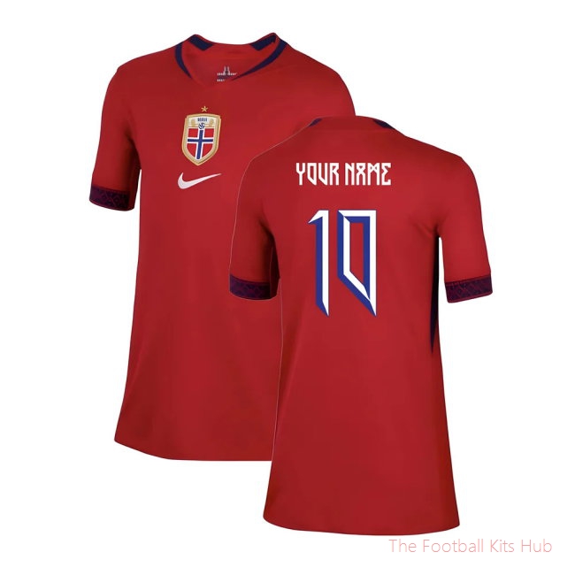 2025-2026 Norway Womens Team Home Shirt (Kids) (Your Name)