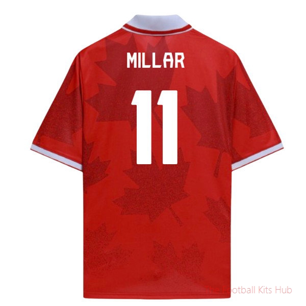 Canada Umbro Canada UMBRO World Cup 26 Football Shirt (Millar 11)