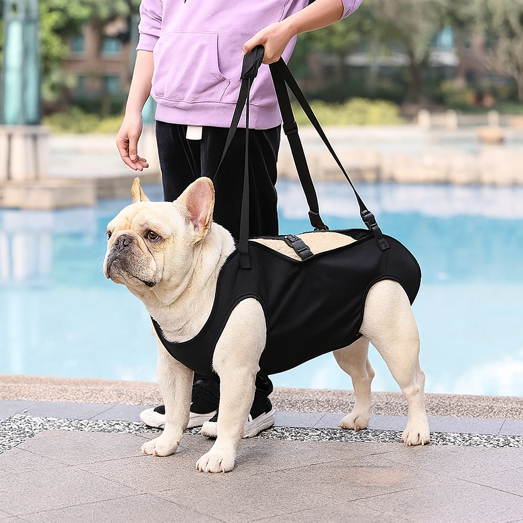 JointJoy Frenchie Lift Support Carrier – Support for Hip Knee and Joint Recovery