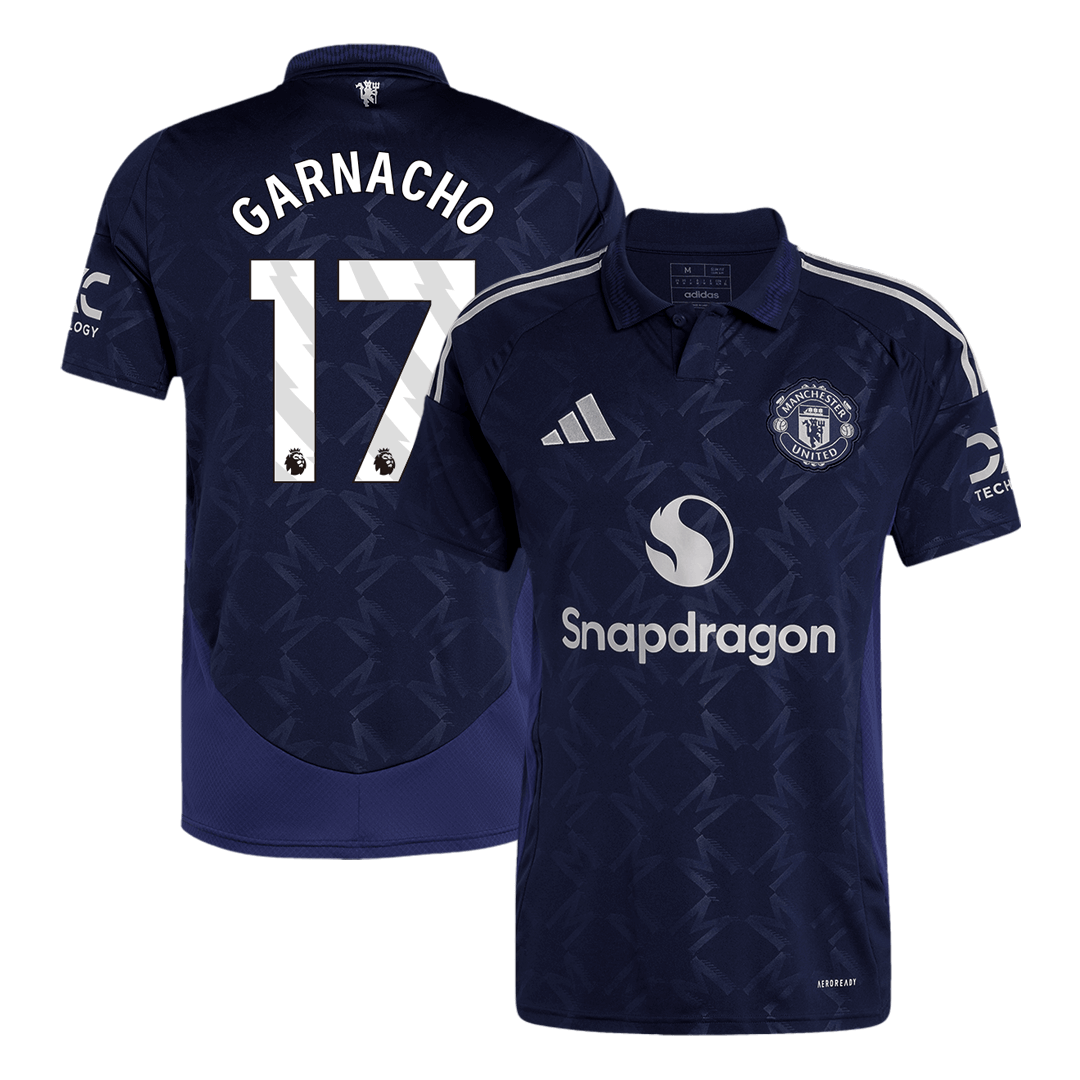 GARNACHO #17 Manchester United Away Soccer Jersey 2024/25Authentic Kit