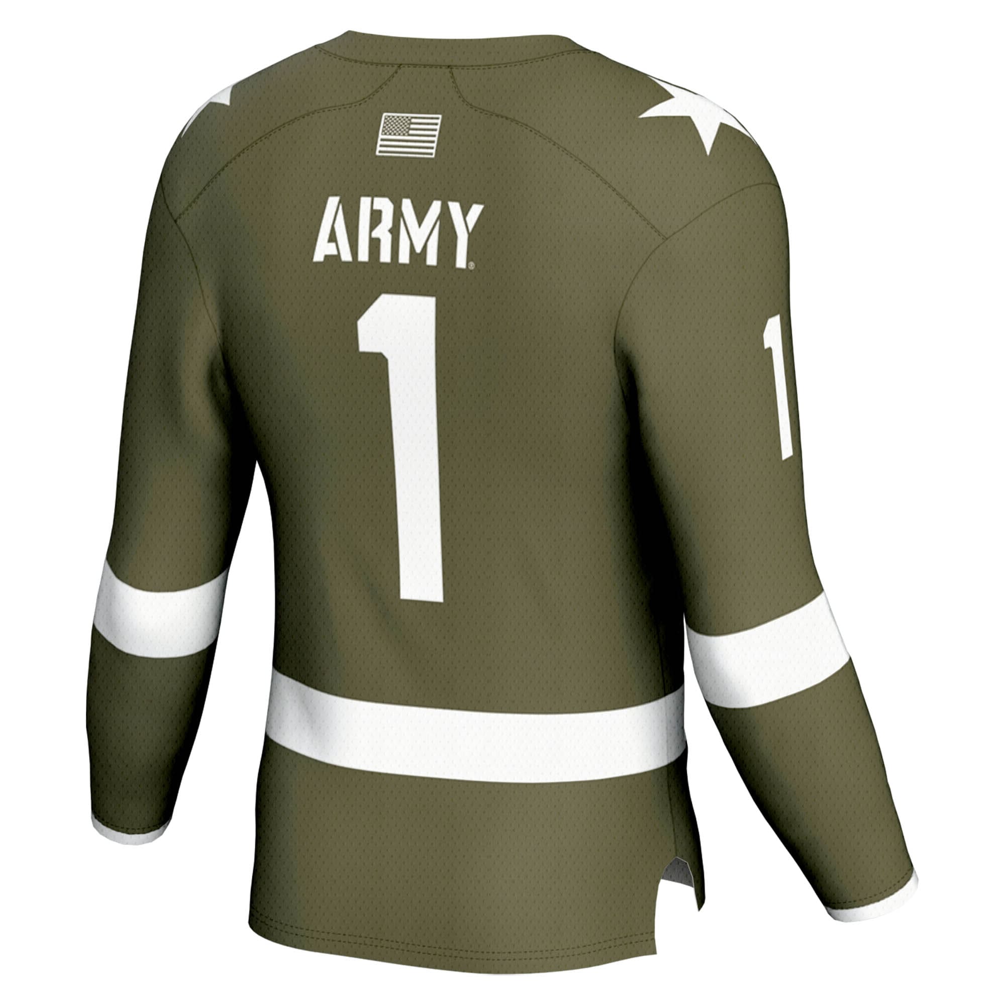 [NJP] Army Black Knights GameDay Greats Youth Ice Hockey Fashion Jersey - Olive