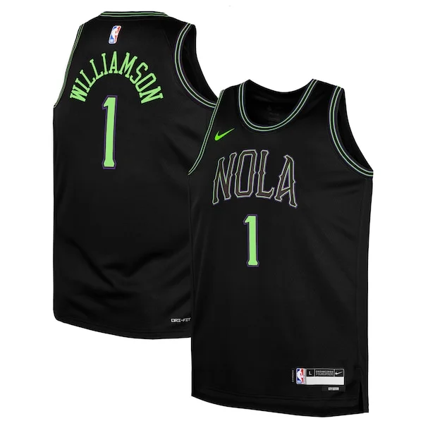 Zion Williamson NOP Swingman Jersey - superior stylish - Black