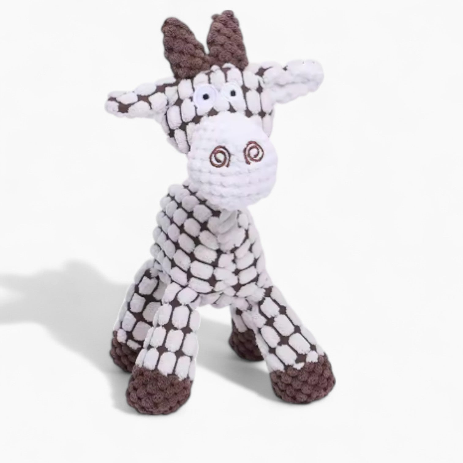 French Bulldog Donkbit Frenchie Plush Toy – Animal Squeaky Chew Toy Fun Dog Toy