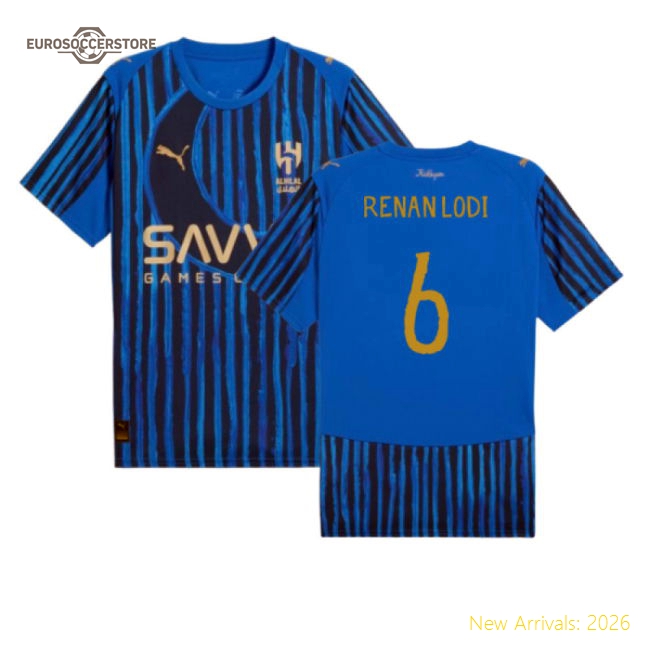 2025-2026 KIDSUPER x Al-Hilal Club World Cup Shirt (Blue) (Renan Lodi 6)