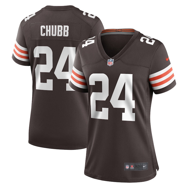None Nick Chubb CLE Browns Championship Top-Grade Jersey Game Day Wear