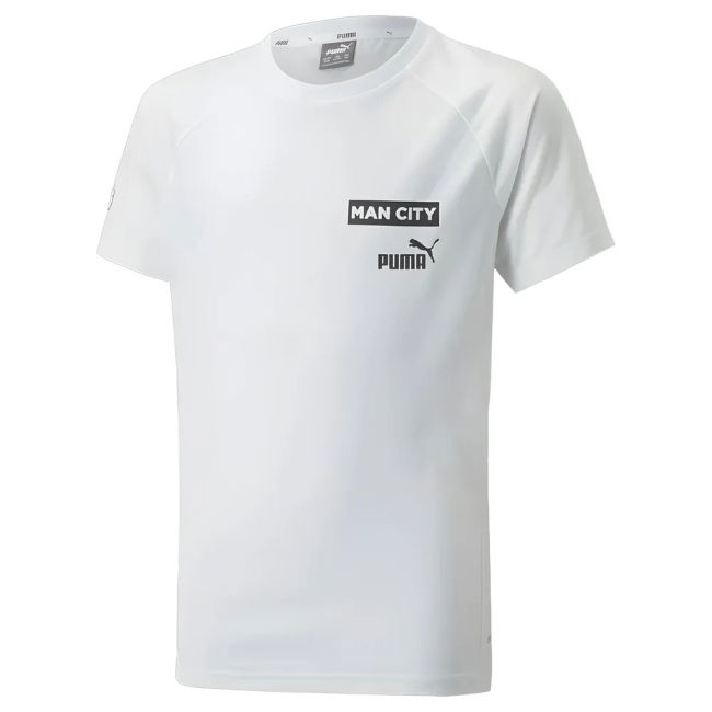match worn 2022-2023 Man City Casuals Tee (White) - Kids
