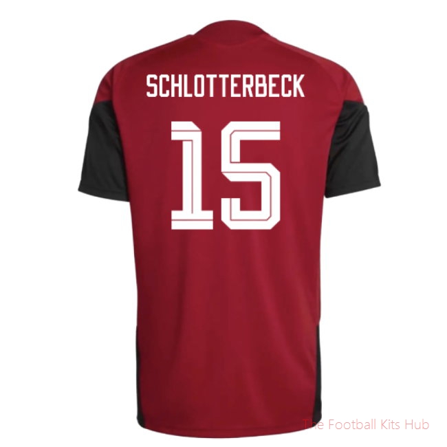 [JED] 2026/27 Germany Training Jersey (Red) (Schlotterbeck 15)