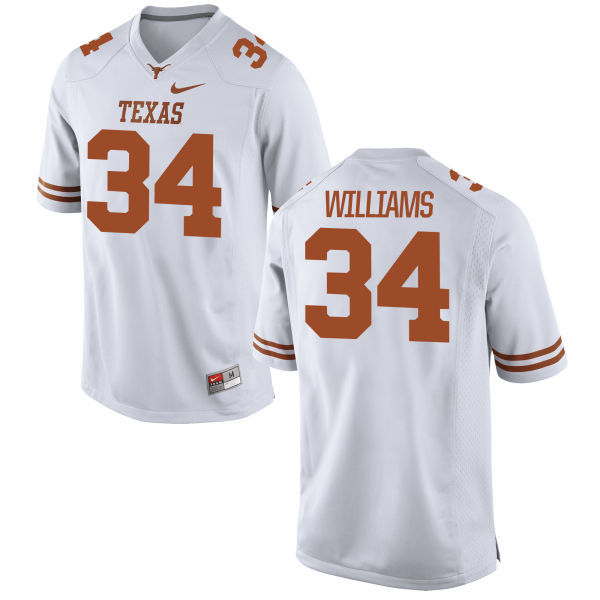 premium Men's Texas UT Ricky Williams #34 White 2024 Football Jersey