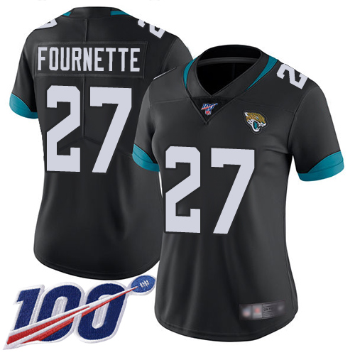 Official NFL J J Jaguars #27 Leonard Fournette Black Limited Jersey