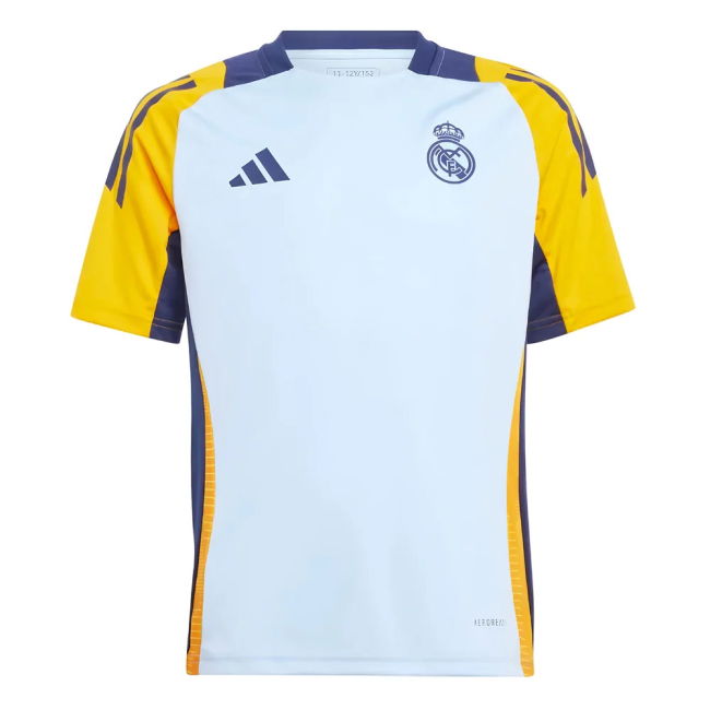 2024-2025 Real Madrid Training Shirt (Glow Blue) - Kids (Modric 10)