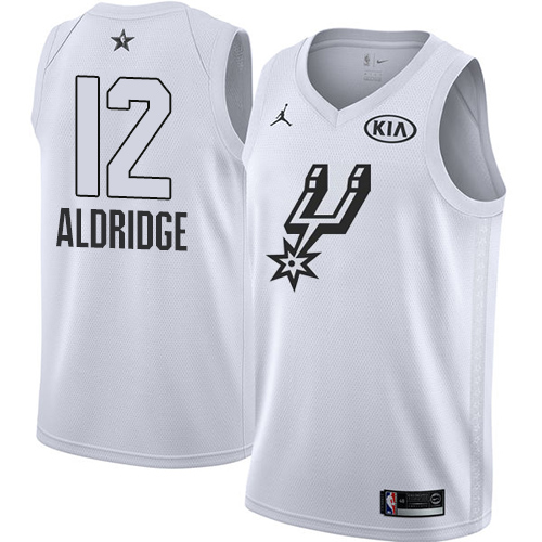 Nike San Antonio Spurs #12 LaMarcus Aldridge White Youth NBA Jordan Swingman 2018 All-Star Game Jersey Youth