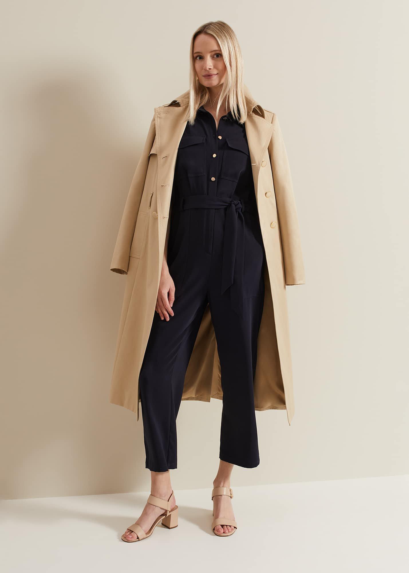 Tallulah Navy Utility Jumpsuit