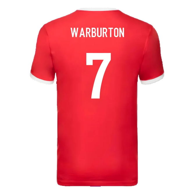 British and Irish Lions Ringer T-Shirt (Red) (Warburton 7)