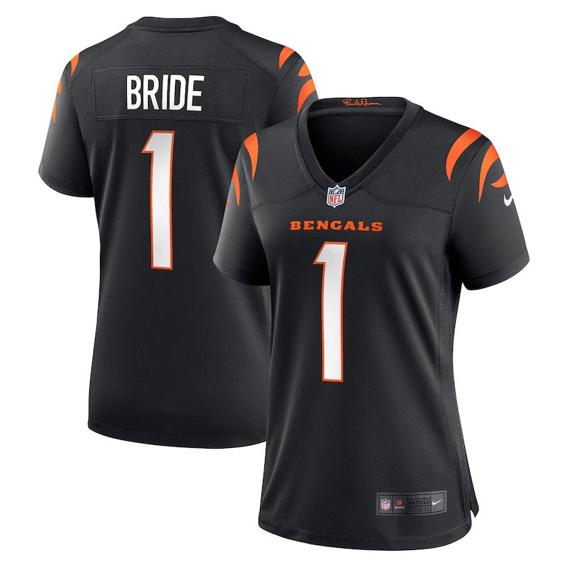 None Number 1 Bride Team Captain CIN Bengals Pro-Level Jersey