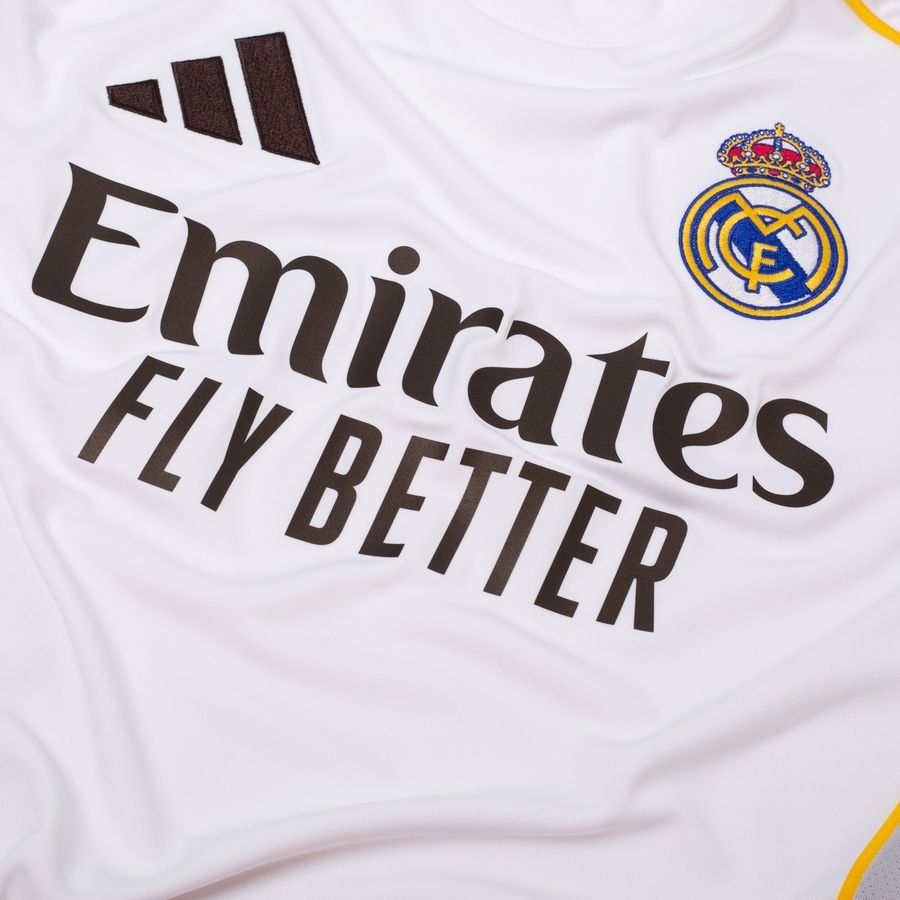 Real Madrid Home Shirt 2025/26 Kids Long Sleeves