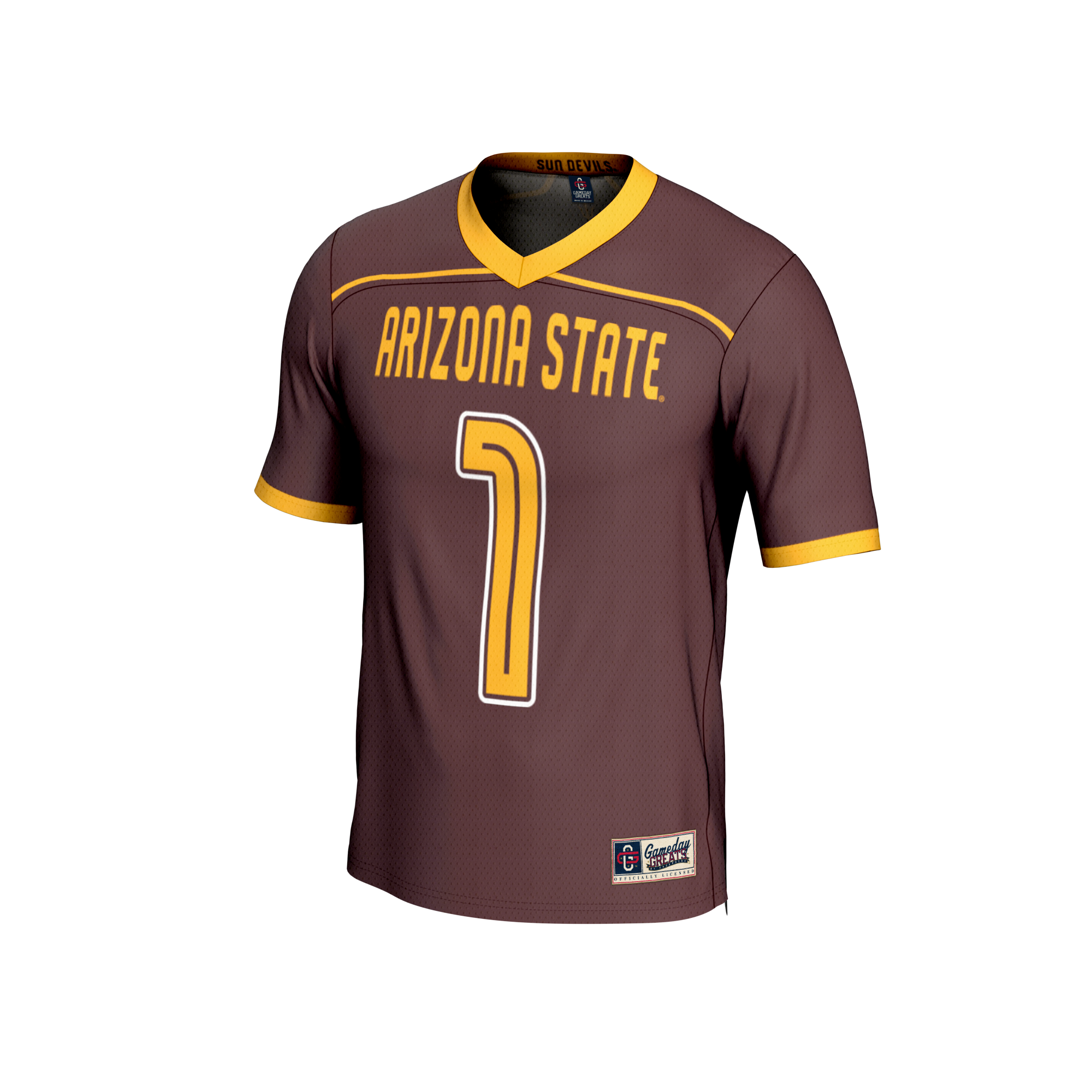 [DDG] Arizona State Sun Devils GameDay Greats Unisex Lightweight Men's Lacrosse Fashion Jersey - Maroon
