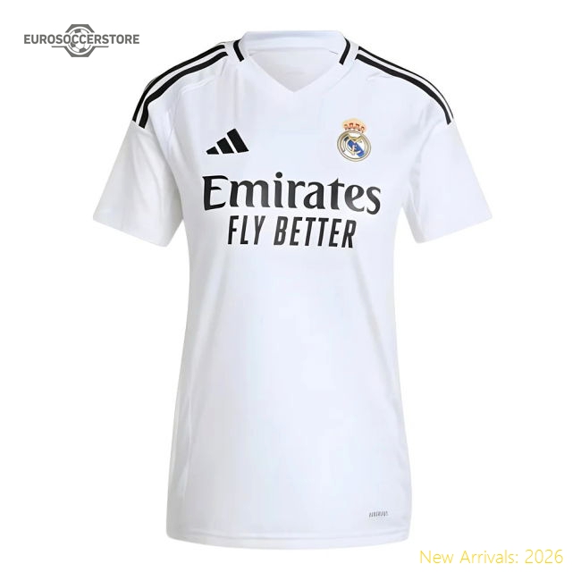 2024-2025 Real Madrid Home Fan Version Womens 2025 Real Shirt