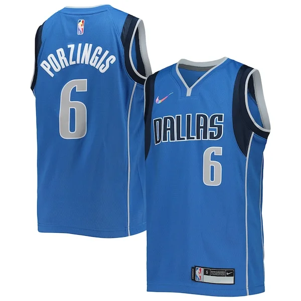 Kristaps Porzingis DAL Swingman Jersey - modern Basketball - Blue