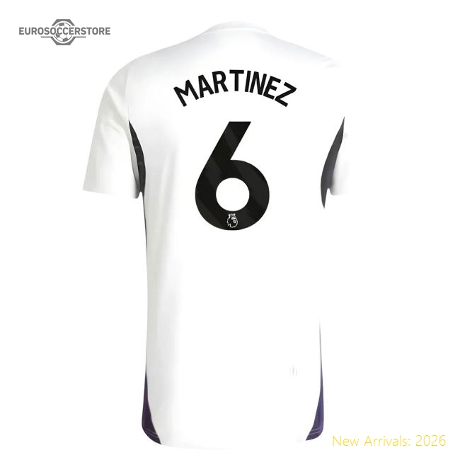 2025-2026 Man Utd Training Shirt (white) (martinez 6) - Authentic Design
