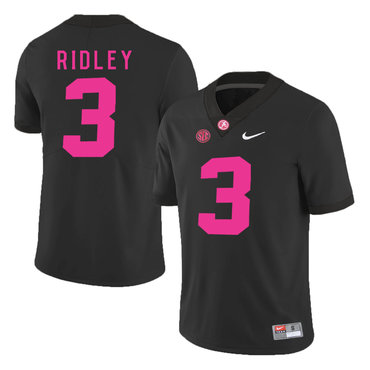 embroidered Men's Bama Crimson Tide Calvin Ridley #3 Black 2017